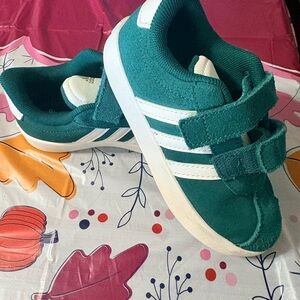 adidas Kids Teal and White Sneakers